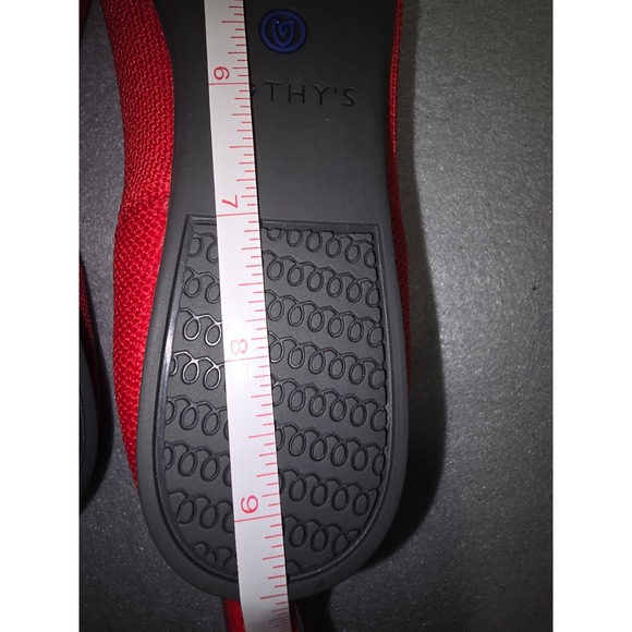 Rothy's The Point Red Knit Ballet Flats Women's Size 6 - Picture 6 of 8